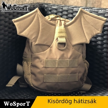 Little Devil gyermekeknek szóló uniszex hátizsák kültéri sportokra, nylon, taktikai kamuflázs, márka Wosport