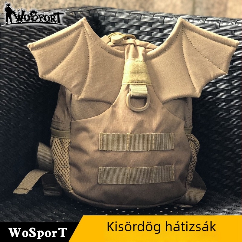 Little Devil gyermekeknek szóló uniszex hátizsák kültéri sportokra, nylon, taktikai kamuflázs, márka Wosport
