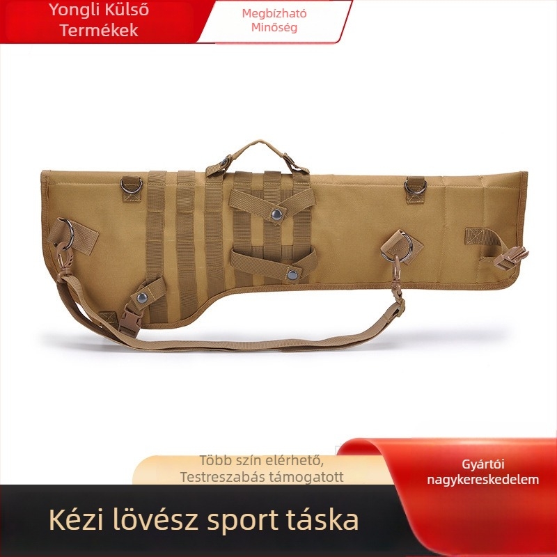 Katonai stílusú lövész táska, Oxford anyag, vízálló, csíkos minta, nylon bélés, kültéri sportokra