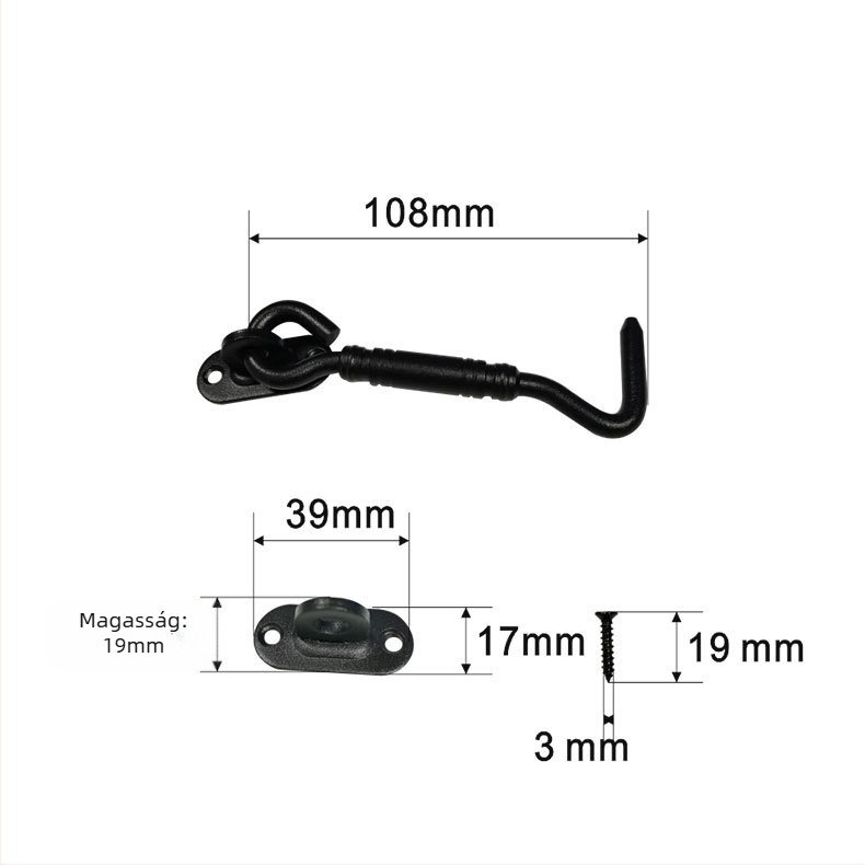 201 rozsdamentes acél zárkampó ajtókhoz