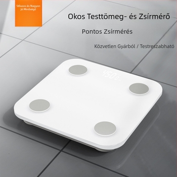 Bluetoothos testzsírmérő mérleg, 180 kg teherbírás, méri a testsúlyt, testzsírt, kalóriákat és nedvességet, USB töltés