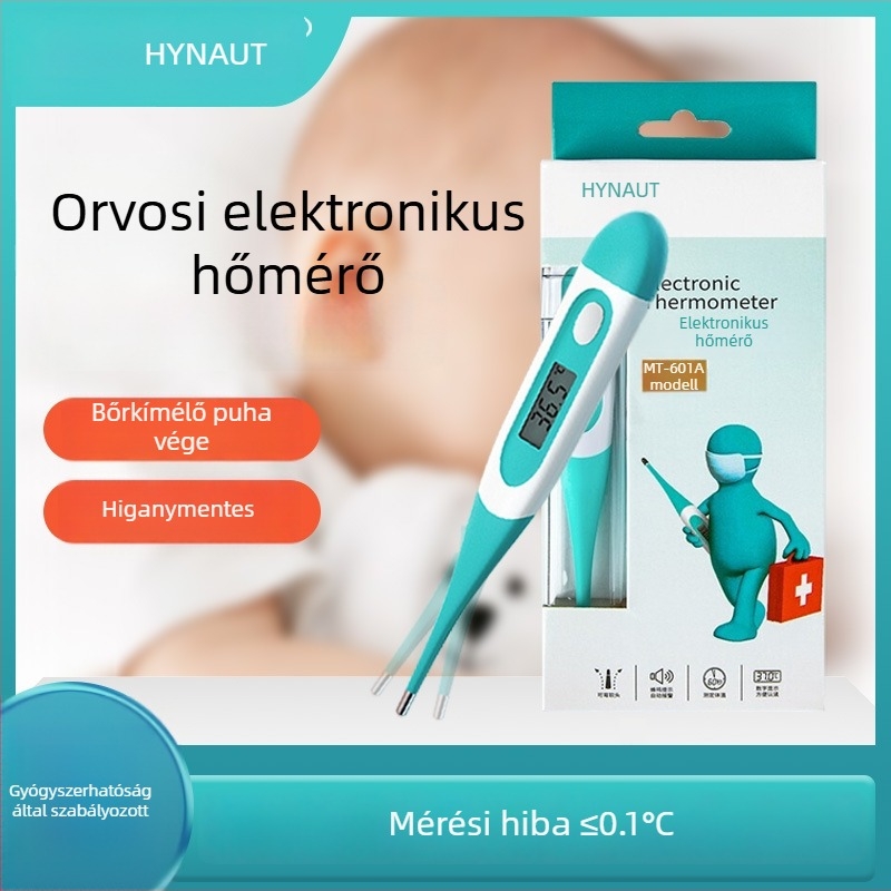 Heinowo elektronikus lázmérő hónaljban használatra, történeti adatok tárolása, univerzális használat