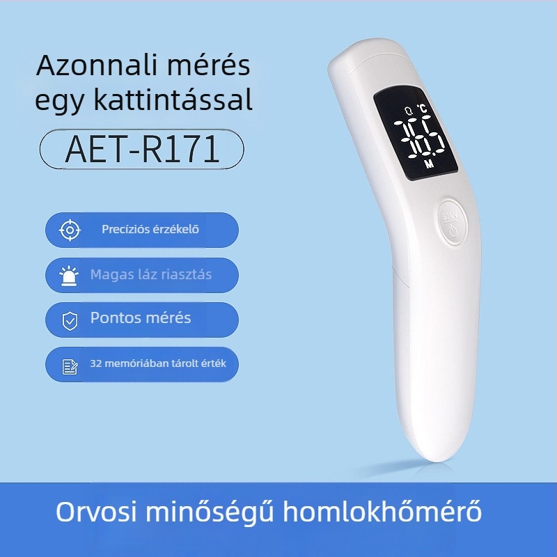 Érintés nélküli infravörös homlokhőmérő gyermekek és felnőttek számára, otthoni használatra, pontos hőmérséklet-mérés