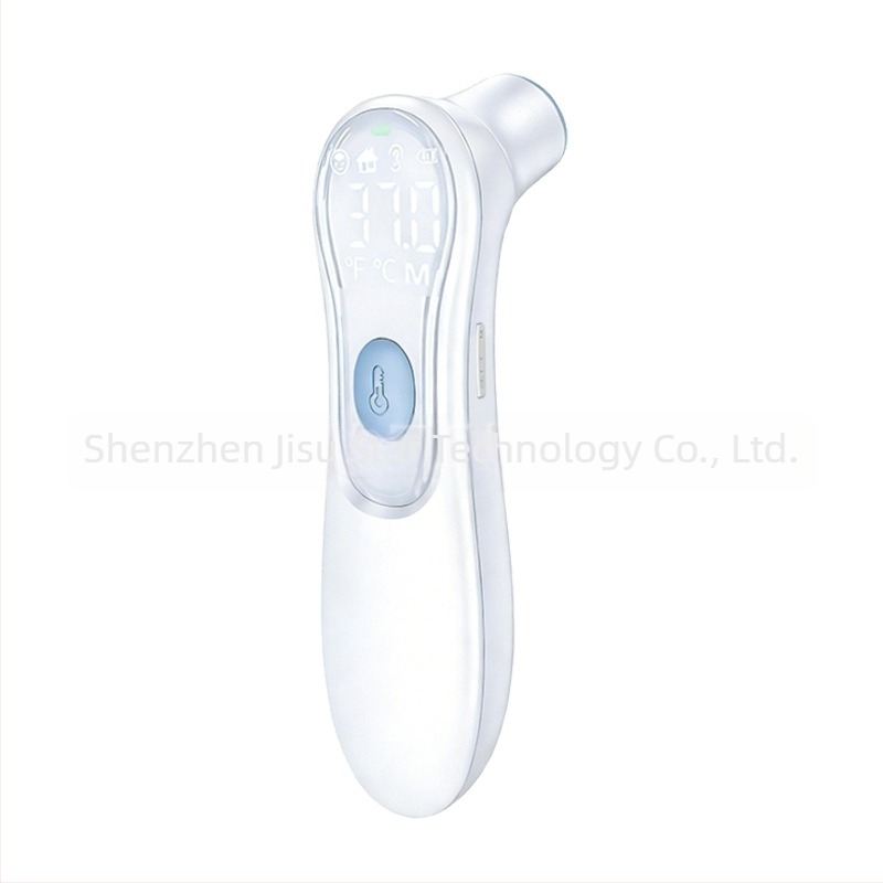 2-in-1 érintésmentes infravörös hőmérő AD812 — fej és fül mérés, gyors <1 s, pontosság ±0.1°C, üzemmód fülre és homlokra, történeti adatok tárolása