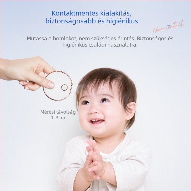 Hainuo E1221 infravörös homlokhőmérő gyermekeknek – érintésmentes, modell E1221, 2024-es megjelenés, Guangdong gépjóváhagyás 20172071473