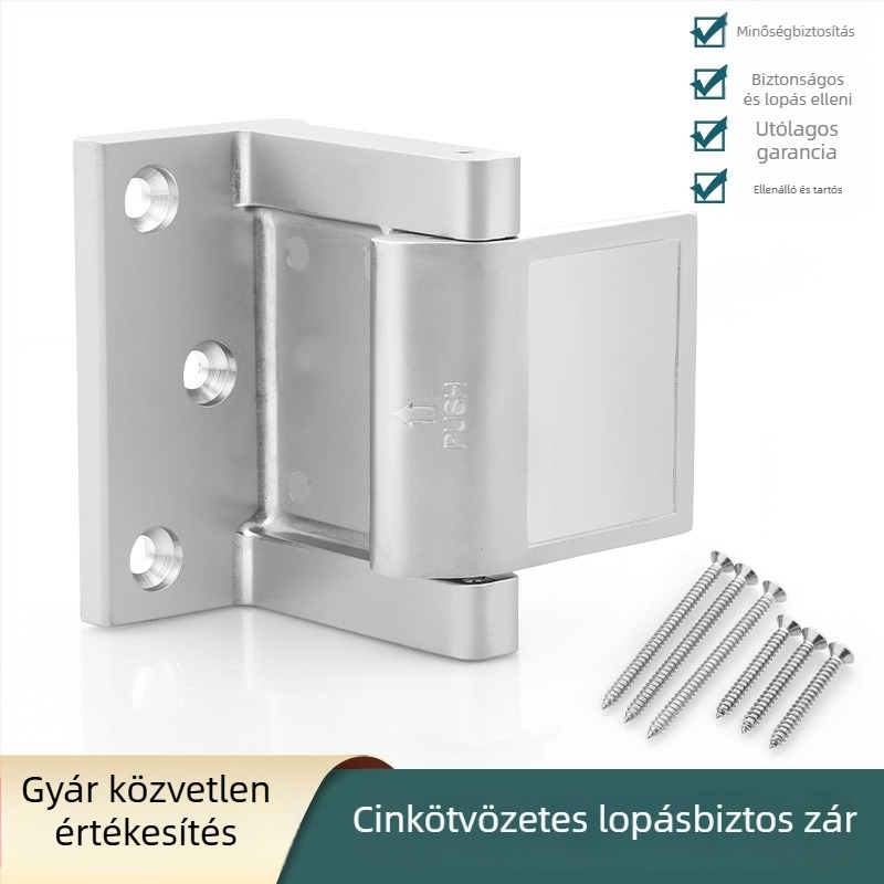 Lopás elleni ajtózár, rögzített retesz beltéri ajtókhoz, ajtózár