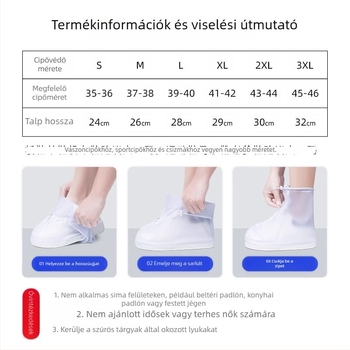 Cipővédők: vízálló, csúszásmentes, megerősített, kopásálló, külső használatra (Uniszex)