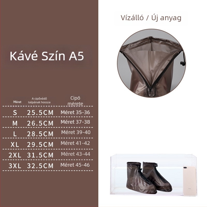 Cipővédők: vízálló, csúszásmentes, megerősített, kopásálló, külső használatra (Uniszex)