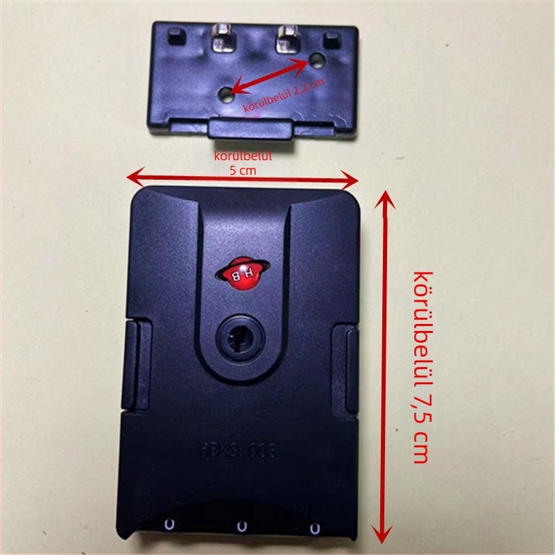 Bőröndzár jelszóval, műanyag, alkatrész a bőröndökhöz