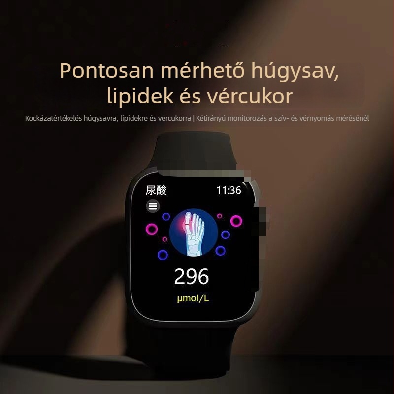M9 okosóra: szívritmus, vérnyomás és vér oxigén monitorozás, vízálló, Android-kompatibil