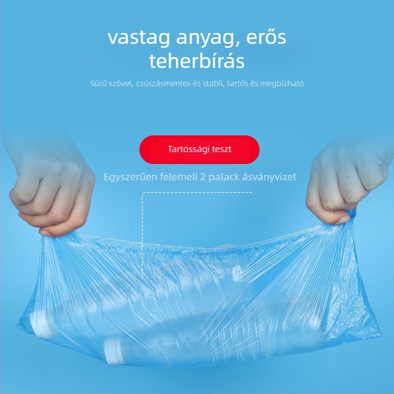 Egyszer használatos cipővédők, porvédelmi, vízálló, csúszásmentes, átlátszó PE