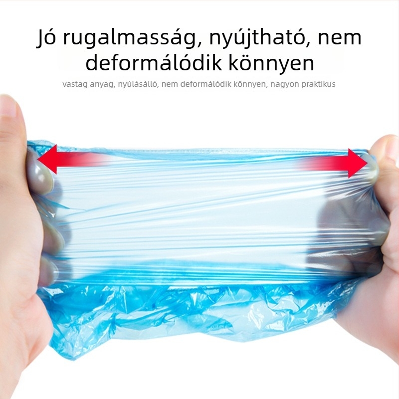 Egyszer használatos cipővédők, porvédelmi, vízálló, csúszásmentes, átlátszó PE
