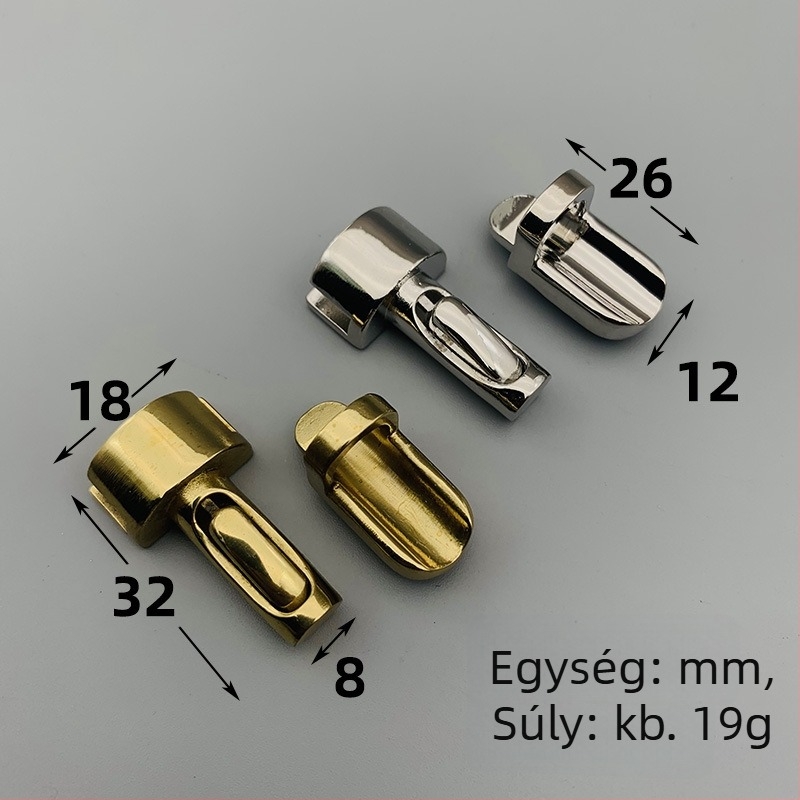 Sárgaréz zár a bőröndhöz – Minimalista sor DIY bőröndtáska kiegészítő, márka Broken copper