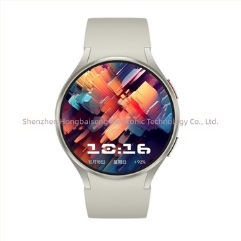 Watch7 kör alakú okosóra Bluetooth hívások, pulzusfigyelés, vérnyomásmérés, vér oxigénszintje, 7–14 napos üzemidő