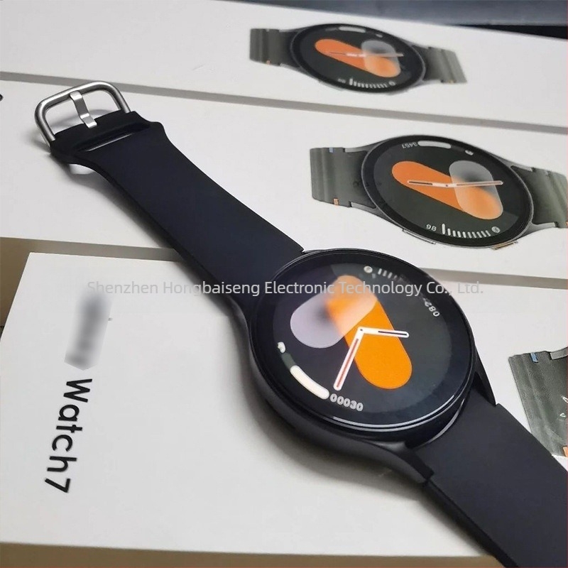 Watch7 kör alakú okosóra Bluetooth hívások, pulzusfigyelés, vérnyomásmérés, vér oxigénszintje, 7–14 napos üzemidő