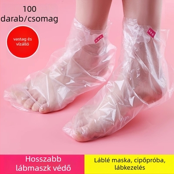 Egyszer használatos, átlátszó műanyag lábfedő lábfürdőhöz és terápiához, vízálló; Anyag: műanyag; Mintázat: átlátszó; Szavatosság: 2 év; Alkalmazható: univerzális