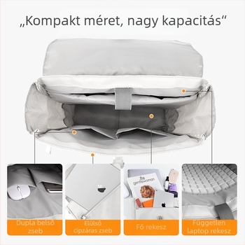 APIRILY Kisméretû hátizsák koreai stílusban lányoknak, divatos egyvállas laptop hátizsák, hétköznapi iskolai használatra