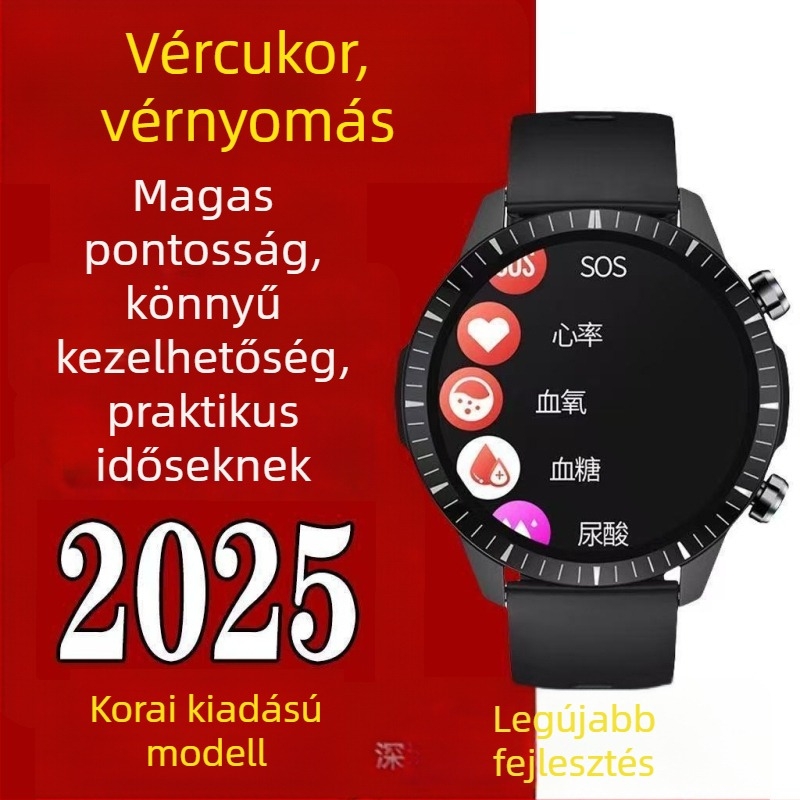 Vízálló okosóra valós idejű monitorozással: szívritmus, vérnyomás, vér oxigénszint és alvás