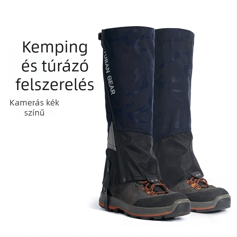 Túrázásra és hegymászatra alkalmas cipővédő; vízálló, hóálló, sár- és homokálló; kopás- és szakadásálló; uniszex