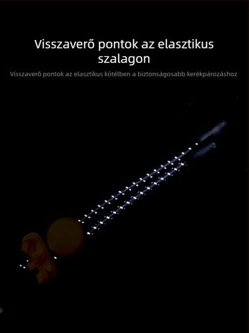 Meilong Reflektív kerékpáros lábszíj csattal – szövött pánt éjszakai bringázáshoz