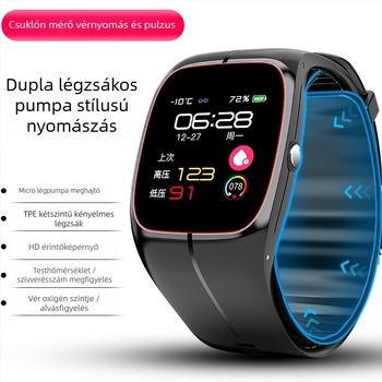 Okosóra egészségügyi monitorozással (szívritmus, vérnyomás, vér oxigénszintje, testhőmérséklet, alváskövetés)