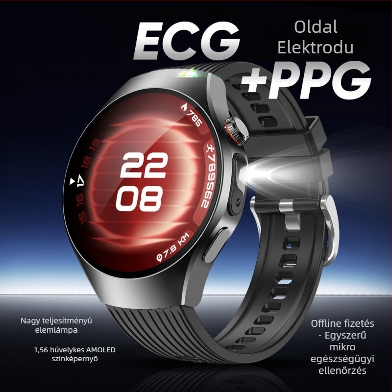 Okosóra pulzusmérés, AMOLED kijelző, NFC érintés nélküli fizetéshez, vér oxigénszint mérés, alvásfigyelés