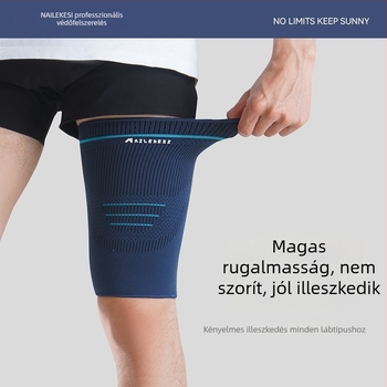 Férfi kompressziós combvédő sportokra – védelem izomnyújtások ellen, futás, guggolás, kosárlabda és futball