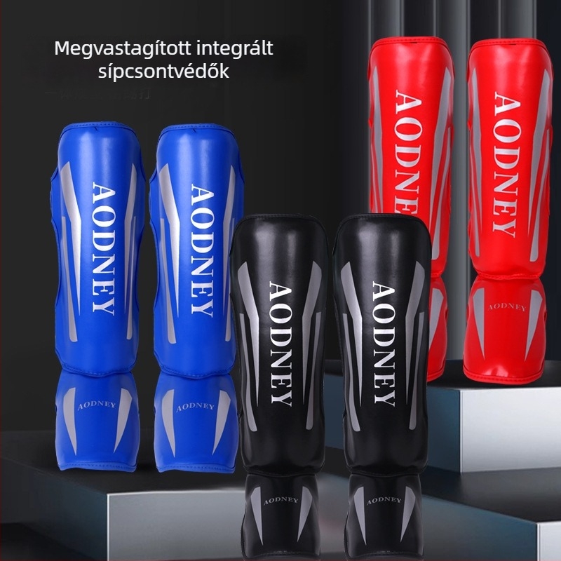Muay Thai lábvédő integrált lábszár- és bokavédelemmel, Sanda és Taekwondo számára