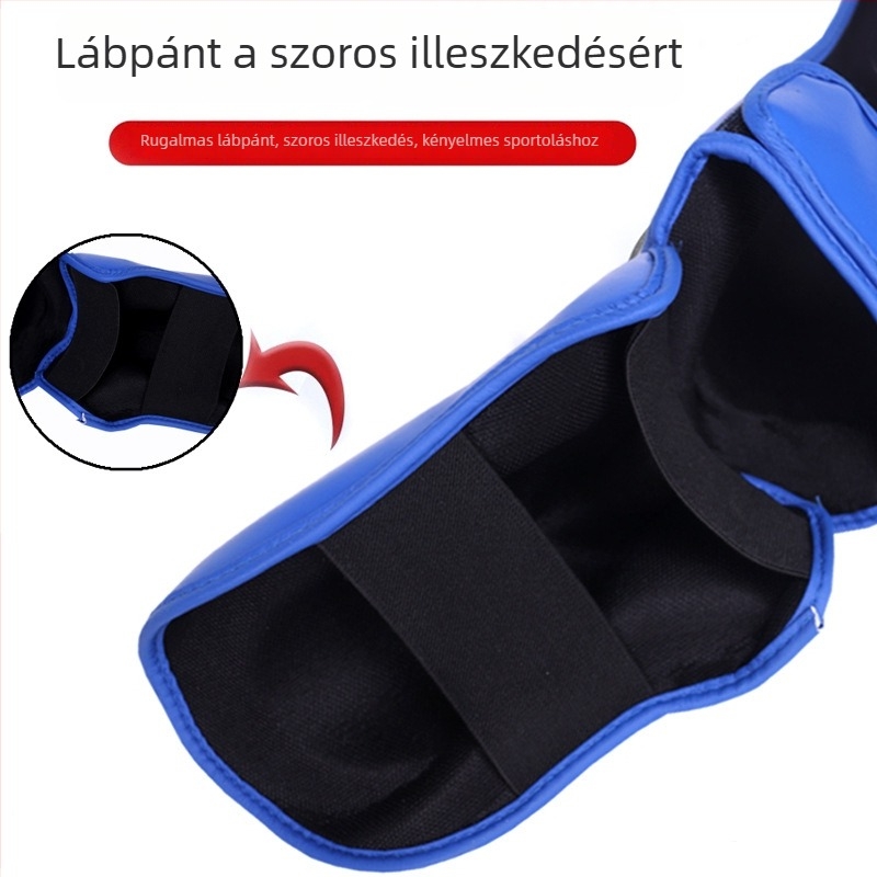 Muay Thai lábvédő integrált lábszár- és bokavédelemmel, Sanda és Taekwondo számára