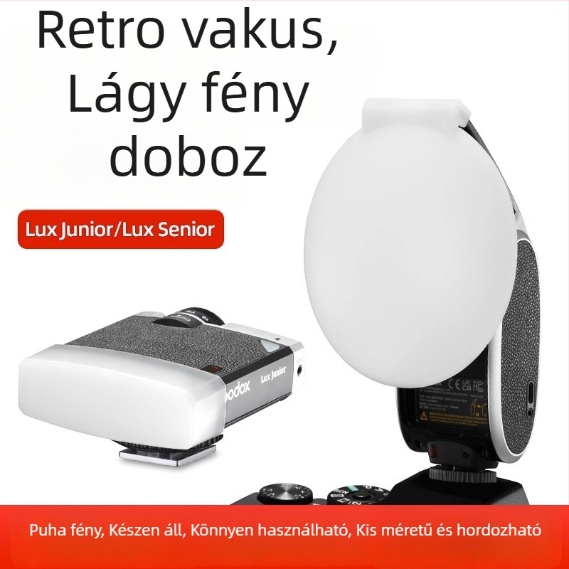 Softbox Shenniu Lux Junior Retro vakuhoz, négyzet alakú Soft Light Box, alumínium ötvözet