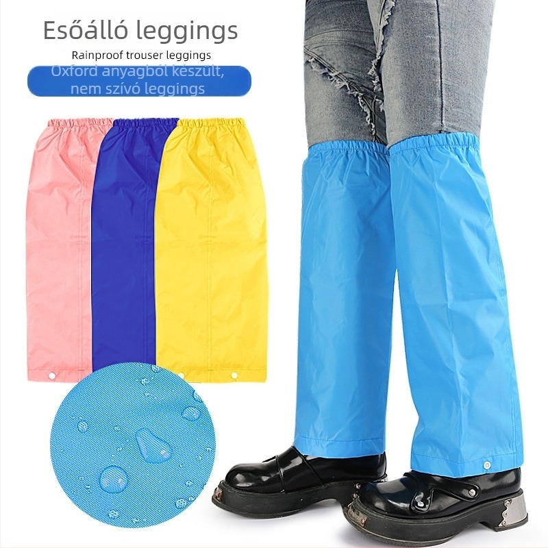 Vízálló lábvédők kültéri utazásokhoz – Oxford anyag TPU membránnal, Termék szám 033 Rainproof Leg Covers, Footwear Collection