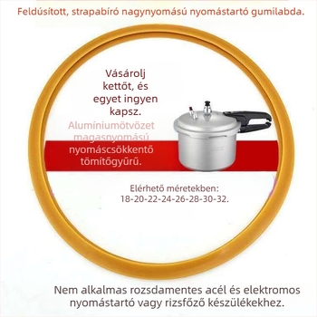 Nyomás alatti edény tömítőgyűrű, szilikon, universalus illeszkedés, átfolyás elleni védelem