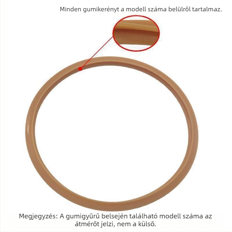 Nyomás alatti edény tömítőgyűrű, szilikon, universalus illeszkedés, átfolyás elleni védelem