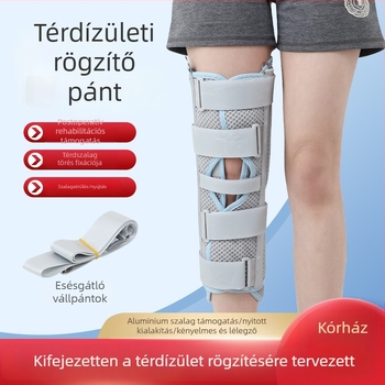 Légáteresztő térdízületi rögzítő ortézis posztoperatív rehabilitációhoz – támogatja a szalagokat és a meniszkuszt, poliészter rost, felnőttek, futball, Xiao ze kang