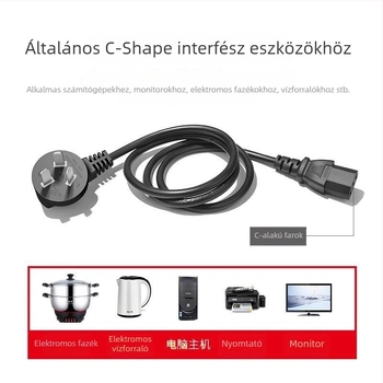 Elektronikus főzőedény kiegészítő: tiszta rézvezeték, háromtűs csatlakozó, hosszabbított és vastított dizájn
