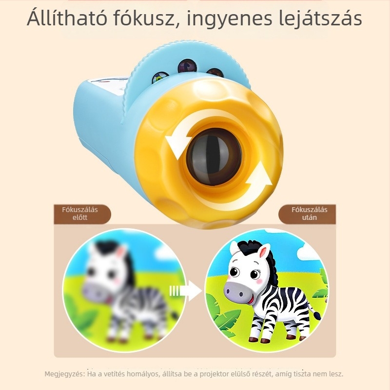Yisirui gyerekeknek szóló projektor lámpa – csillagos ég megvilágító, korai oktatási játék 0–3 éveseknek