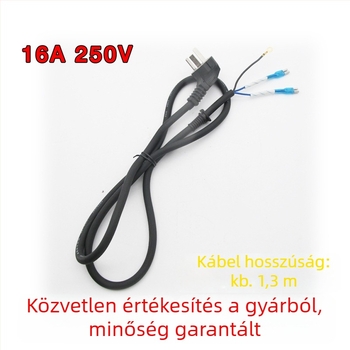 Tápellátó kábel elektromos torta serpenyőhöz indukciós főzőlaphoz — tiszta réz vezető, vastag kábel, nagy teljesítmény, univerzális kompatibilitás