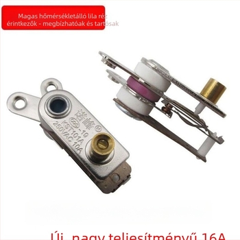 Elektromos wok termosztát háromszög kapcsolóval, 10A univerzális hőmérséklet-szabályozó