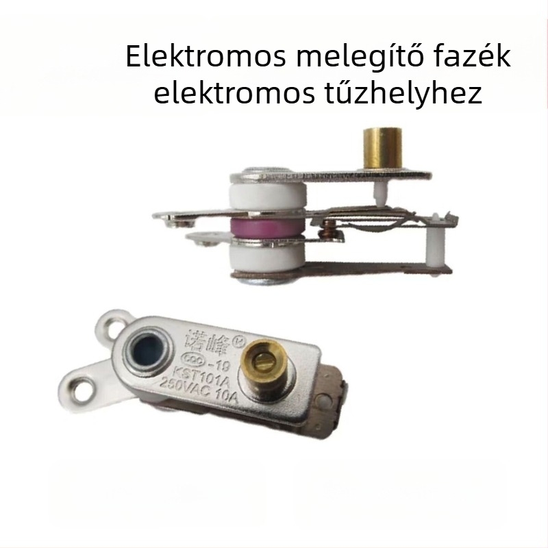 Elektromos wok termosztát háromszög kapcsolóval, 10A univerzális hőmérséklet-szabályozó