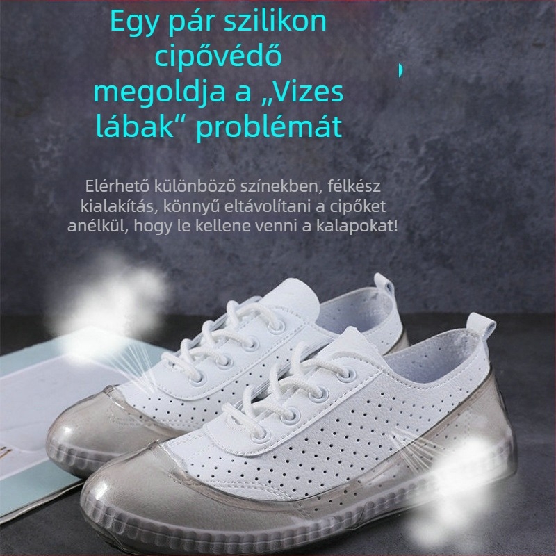 Silikon cipővédők – vízálló, egyszer használatos, hordozható otthonra és utazáshoz