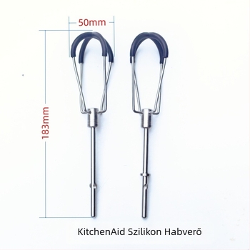 KitchenAid univerzális tojáshabosító fej, SUS304 rozsdamentes acél és szilikon bevonattal, kiegészítő kézi mixerhez
