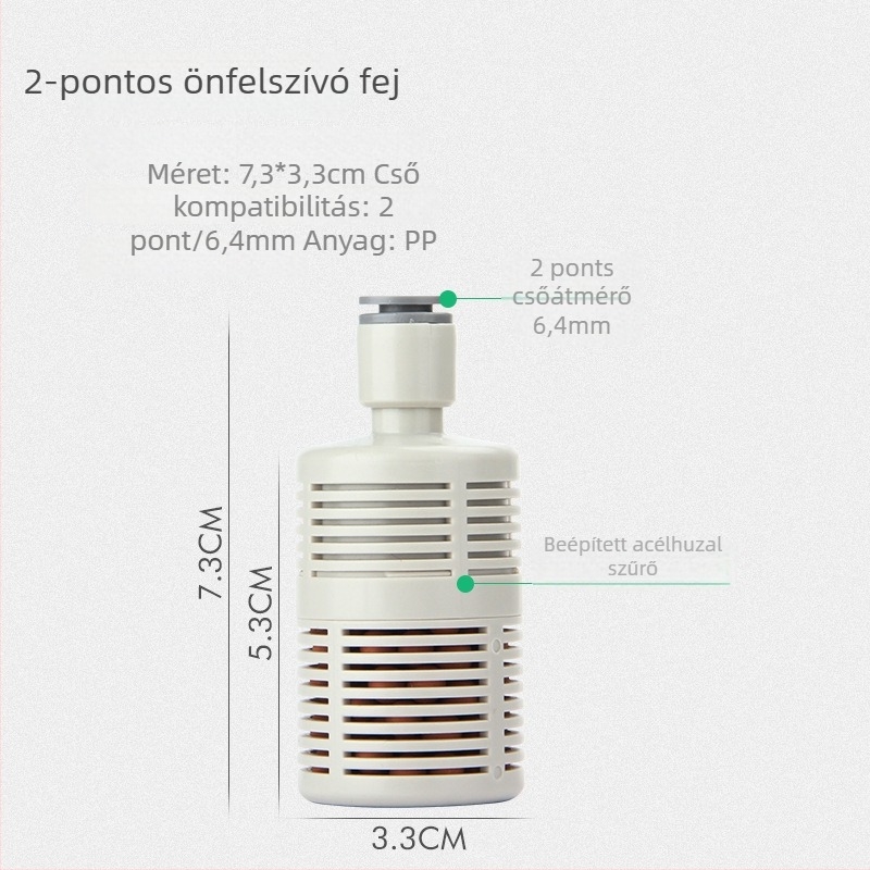 Víztisztító kiegészítők — önszívó fej a szivattyú védelmére és a víz szűrésére