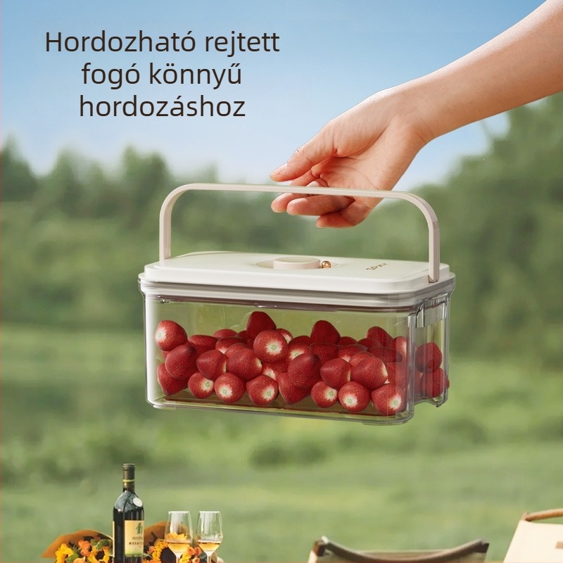 Crisper box – műanyag felépítés, frissen tartja, zárható, származás Guangdong, márka SPXY