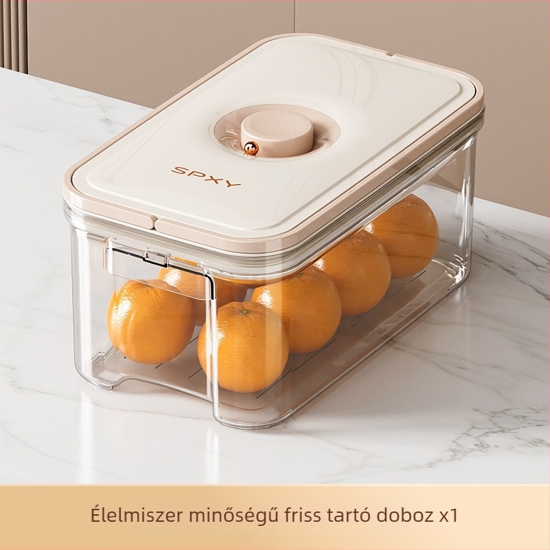 Crisper box – műanyag felépítés, frissen tartja, zárható, származás Guangdong, márka SPXY
