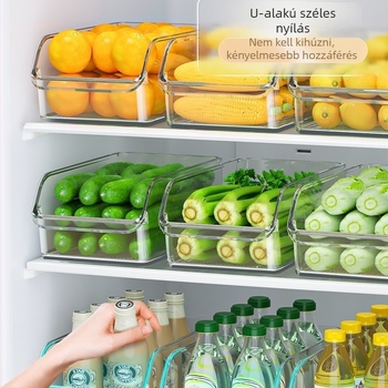 Hűtőszekrénybe való tároló doboz tojások és élelmiszerek számára, fiókos rendező, PET anyag, egyszerű stílus, Independent márka