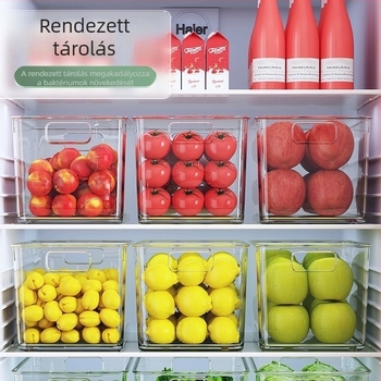 Hűtőszekrénybe való tároló doboz tojások és élelmiszerek számára, fiókos rendező, PET anyag, egyszerű stílus, Independent márka