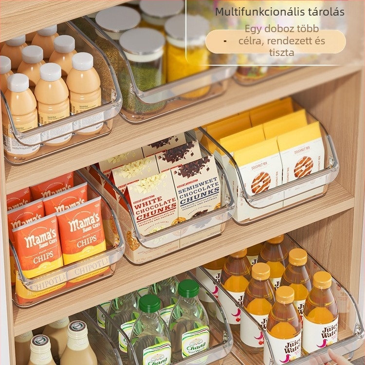 Hűtőszekrénybe való tároló doboz tojások és élelmiszerek számára, fiókos rendező, PET anyag, egyszerű stílus, Independent márka