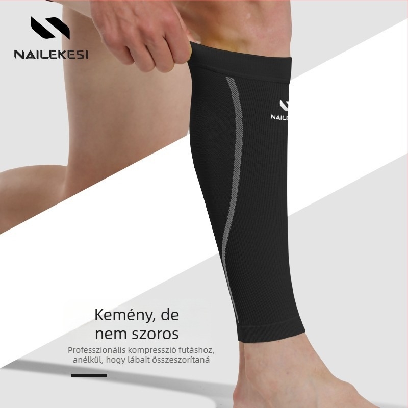 Futó lábszárvédő rögzítő a vádli védelmére; Anyag: Nylon 89,3% / Spandex 10,7%; Vádli védő; Alkalmas futáshoz