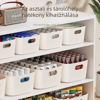 Asztali tároló doboz kozmetikumokhoz, apró kiegészítőkhöz, nassolnivalókhoz és játékokhoz - téglalap alakú tárolókosár