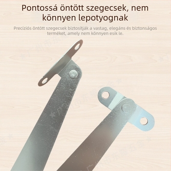 Kétszárnyú tartóvas összecsukható létrához, hidegen hengerelt acél, bal–jobb modell, modern minimalista stílus, korrózió elleni kezelés